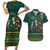 Personalised South Africa Christmas Couples Matching Short Sleeve Bodycon Dress and Hawaiian Shirt Bokke Merry Braai-mas LT7 - Wonder Print Shop