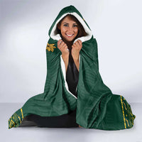 Personalised South Africa Christmas Hooded Blanket Bokke Merry Braai-mas