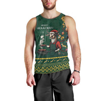 Personalised South Africa Christmas Men Tank Top Bokke Merry Braai-mas - Wonder Print Shop