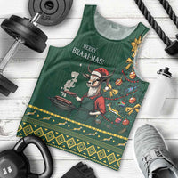 Personalised South Africa Christmas Men Tank Top Bokke Merry Braai-mas - Wonder Print Shop