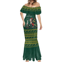 Personalised South Africa Christmas Mermaid Dress Bokke Merry Braai-mas - Wonder Print Shop