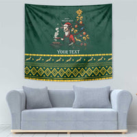 Personalised South Africa Christmas Tapestry Bokke Merry Braai-mas - Wonder Print Shop