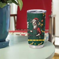 Personalised South Africa Christmas Tumbler Cup Bokke Merry Braai-mas - Wonder Print Shop