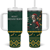 Personalised South Africa Christmas Tumbler With Handle Bokke Merry Braai-mas - Wonder Print Shop