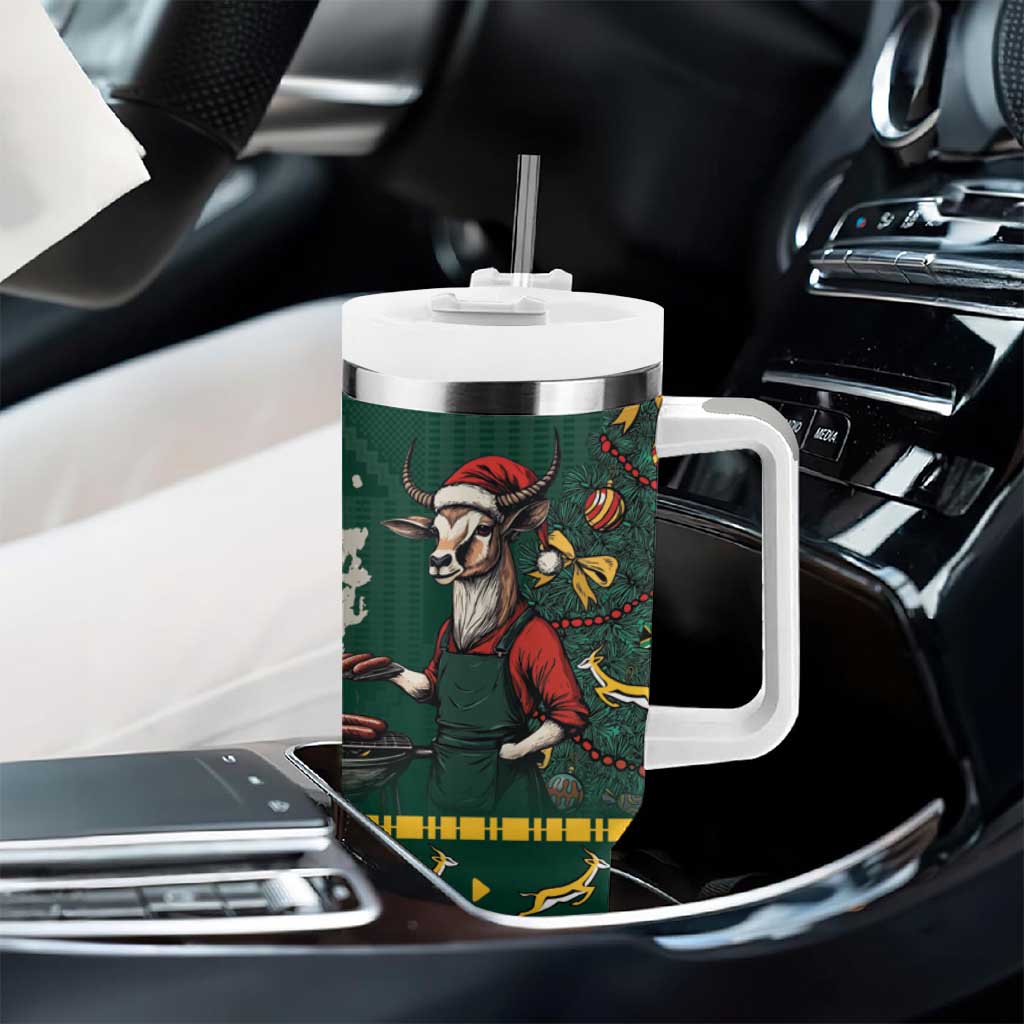Personalised South Africa Christmas Tumbler With Handle Bokke Merry Braai-mas - Wonder Print Shop
