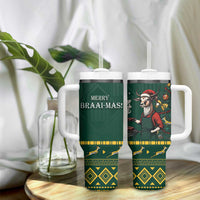Personalised South Africa Christmas Tumbler With Handle Bokke Merry Braai-mas - Wonder Print Shop