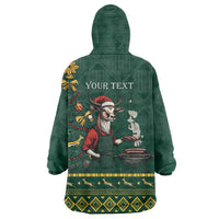 Personalised South Africa Christmas Wearable Blanket Hoodie Bokke Merry Braai-mas - Wonder Print Shop