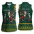 Personalised South Africa Christmas Women Sleeveless Polo Shirt Bokke Merry Braai-mas - Wonder Print Shop