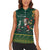Personalised South Africa Christmas Women Sleeveless Polo Shirt Bokke Merry Braai-mas - Wonder Print Shop