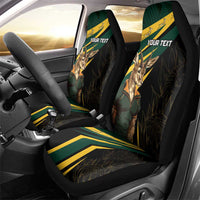 South Africa Personalised Car Seat Cover Springbok Mascot Dynamic LT7 - Wonder Print Shop