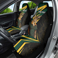 South Africa Personalised Car Seat Cover Springbok Mascot Dynamic LT7 - Wonder Print Shop