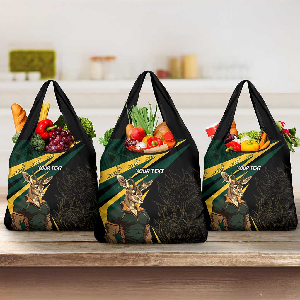 South Africa Personalised Grocery Bag Springbok Mascot Dynamic