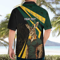 South Africa Personalised Hawaiian Shirt Springbok Mascot Dynamic - Wonder Print Shop