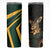 South Africa Skinny Tumbler Springbok Mascot Dynamic - Wonder Print Shop