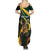 South Africa Personalised Summer Maxi Dress Springbok Mascot Dynamic - Wonder Print Shop