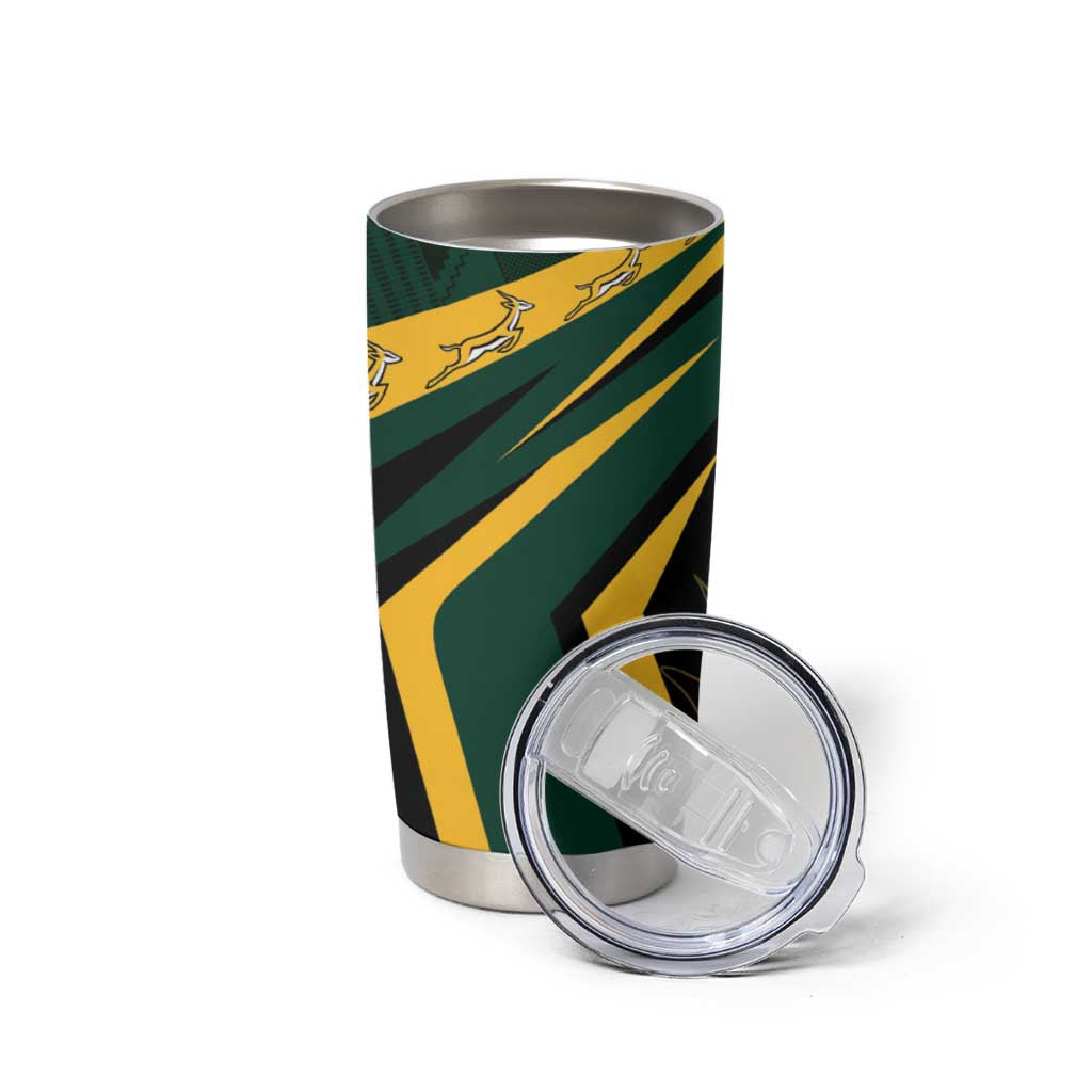 South Africa Tumbler Cup Springbok Mascot Dynamic - Wonder Print Shop
