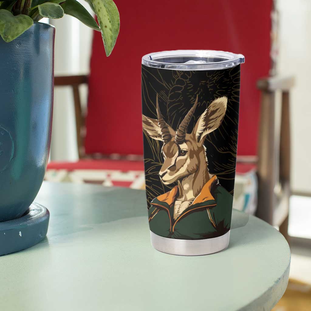 South Africa Tumbler Cup Springbok Mascot Dynamic - Wonder Print Shop
