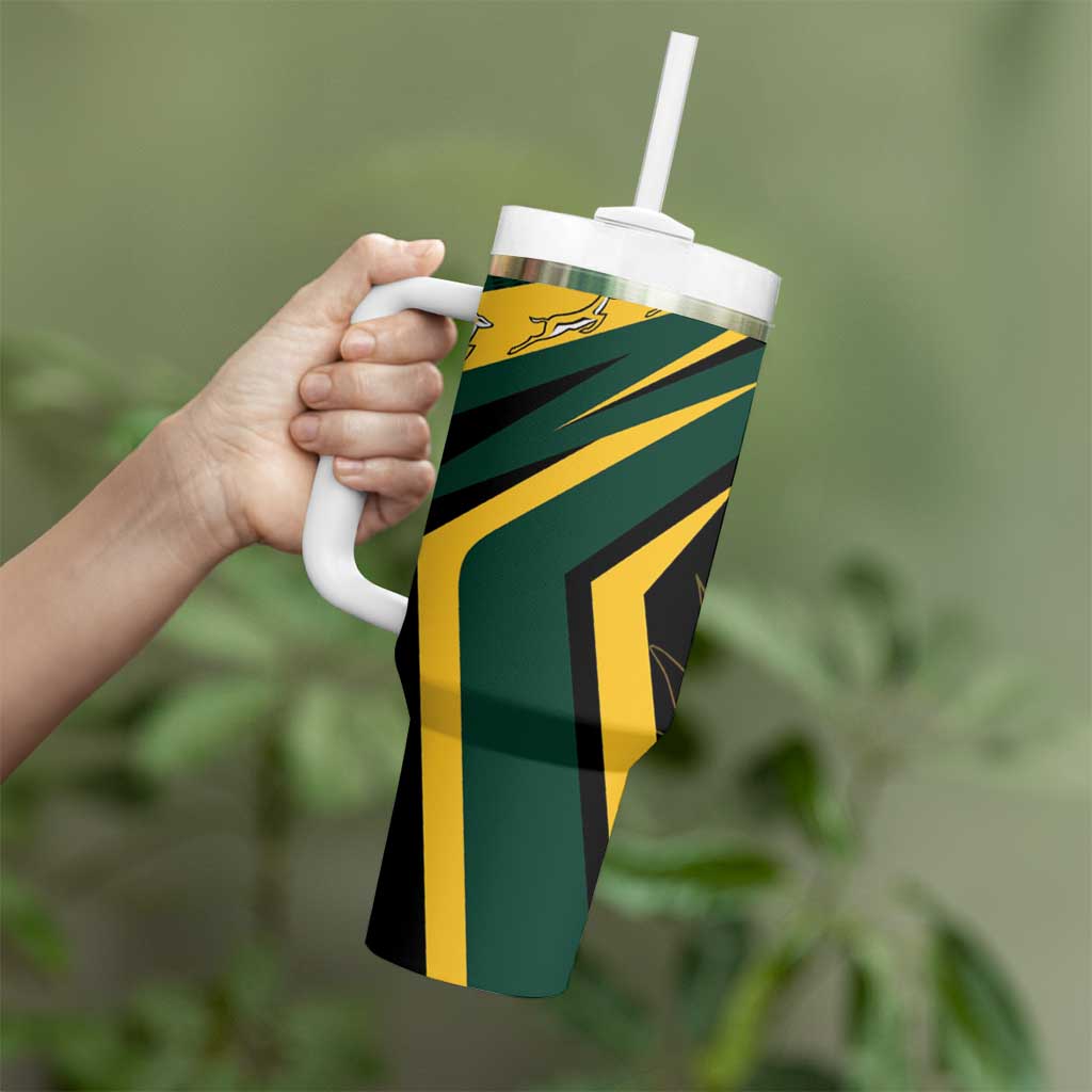 South Africa Tumbler With Handle Springbok Mascot Dynamic - Wonder Print Shop
