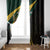 South Africa Personalised Window Curtain Springbok Mascot Dynamic - Wonder Print Shop