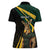 South Africa Personalised Women Polo Shirt Springbok Mascot Dynamic - Wonder Print Shop