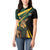 South Africa Personalised Women Polo Shirt Springbok Mascot Dynamic - Wonder Print Shop