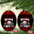 Personalised Wonder Print Christmas Ceramic Ornament Gothic Skull Creepmas LT7 - Wonder Print Shop