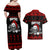 Custom Christmas Couples Matching Off Shoulder Maxi Dress and Hawaiian Shirt Gothic Skull Creepmas LT7 - Wonder Print Shop
