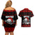 Custom Christmas Couples Matching Off Shoulder Short Dress and Hawaiian Shirt Gothic Skull Creepmas LT7 - Wonder Print Shop