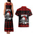 Custom Christmas Couples Matching Tank Maxi Dress and Hawaiian Shirt Gothic Skull Creepmas LT7 - Wonder Print Shop