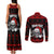 Custom Christmas Couples Matching Tank Maxi Dress and Long Sleeve Button Shirt Gothic Skull Creepmas LT7 - Wonder Print Shop