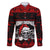 Custom Christmas Family Matching Long Sleeve Bodycon Dress and Hawaiian Shirt Gothic Skull Creepmas LT7 - Wonder Print Shop