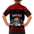 Custom Christmas Family Matching Off Shoulder Long Sleeve Dress and Hawaiian Shirt Gothic Skull Creepmas - Wonder Print Shop