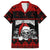 Custom Christmas Family Matching Off Shoulder Long Sleeve Dress and Hawaiian Shirt Gothic Skull Creepmas - Wonder Print Shop