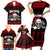 Custom Christmas Family Matching Short Sleeve Bodycon Dress and Hawaiian Shirt Gothic Skull Creepmas - Wonder Print Shop