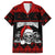 Custom Christmas Family Matching Short Sleeve Bodycon Dress and Hawaiian Shirt Gothic Skull Creepmas - Wonder Print Shop