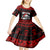 Custom Christmas Kid Short Sleeve Dress Gothic Skull Creepmas - Wonder Print Shop