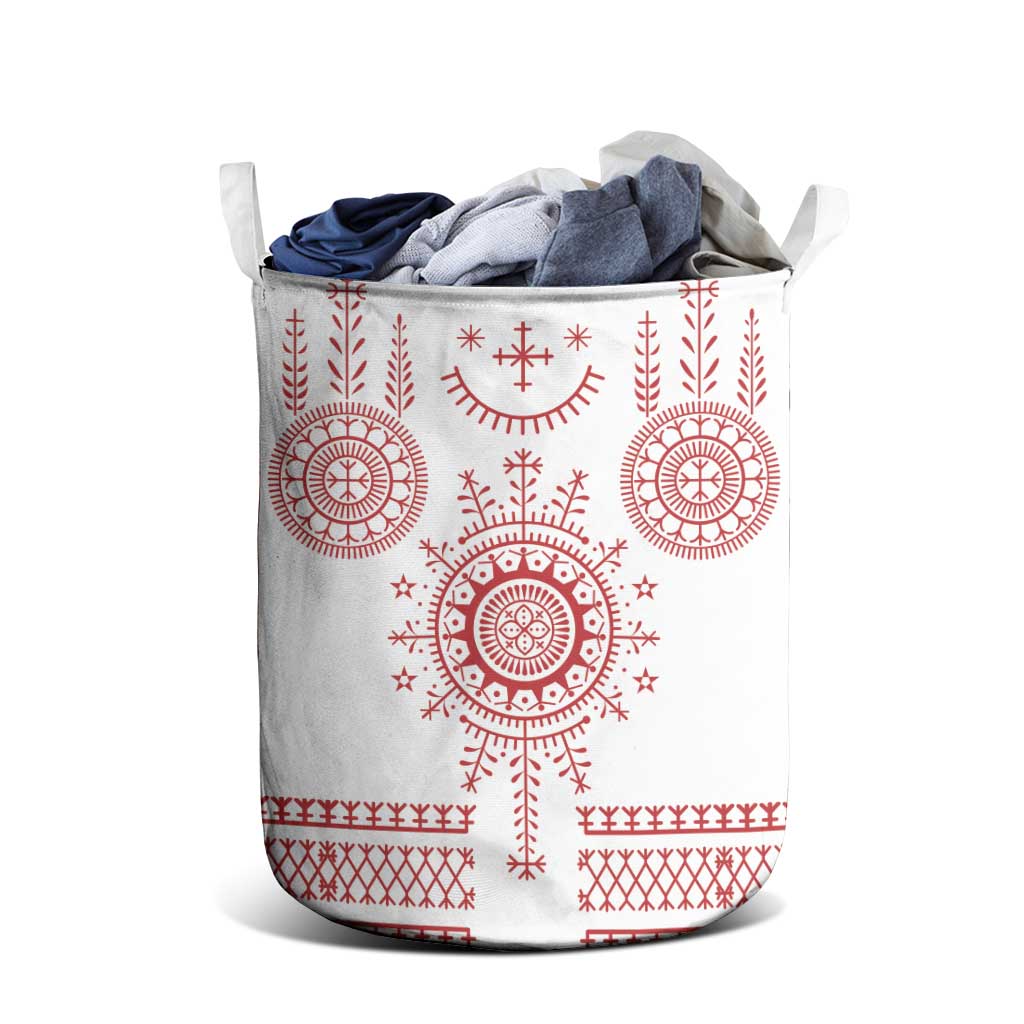 Croatia Sicanje Tattoo Kolo Inspired Laundry Basket - Wonder Print Shop