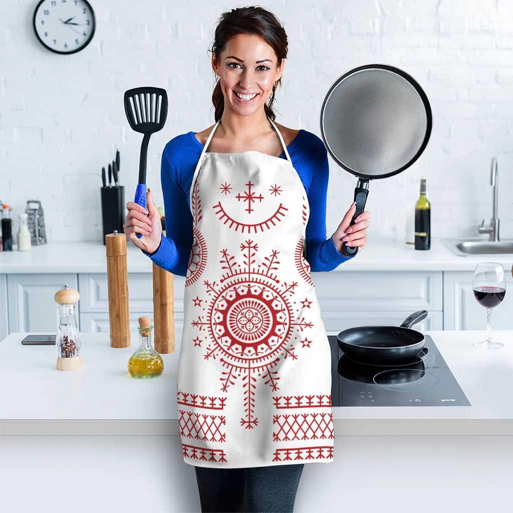 Croatia Sicanje Tattoo Kolo Inspired Apron - Wonder Print Shop