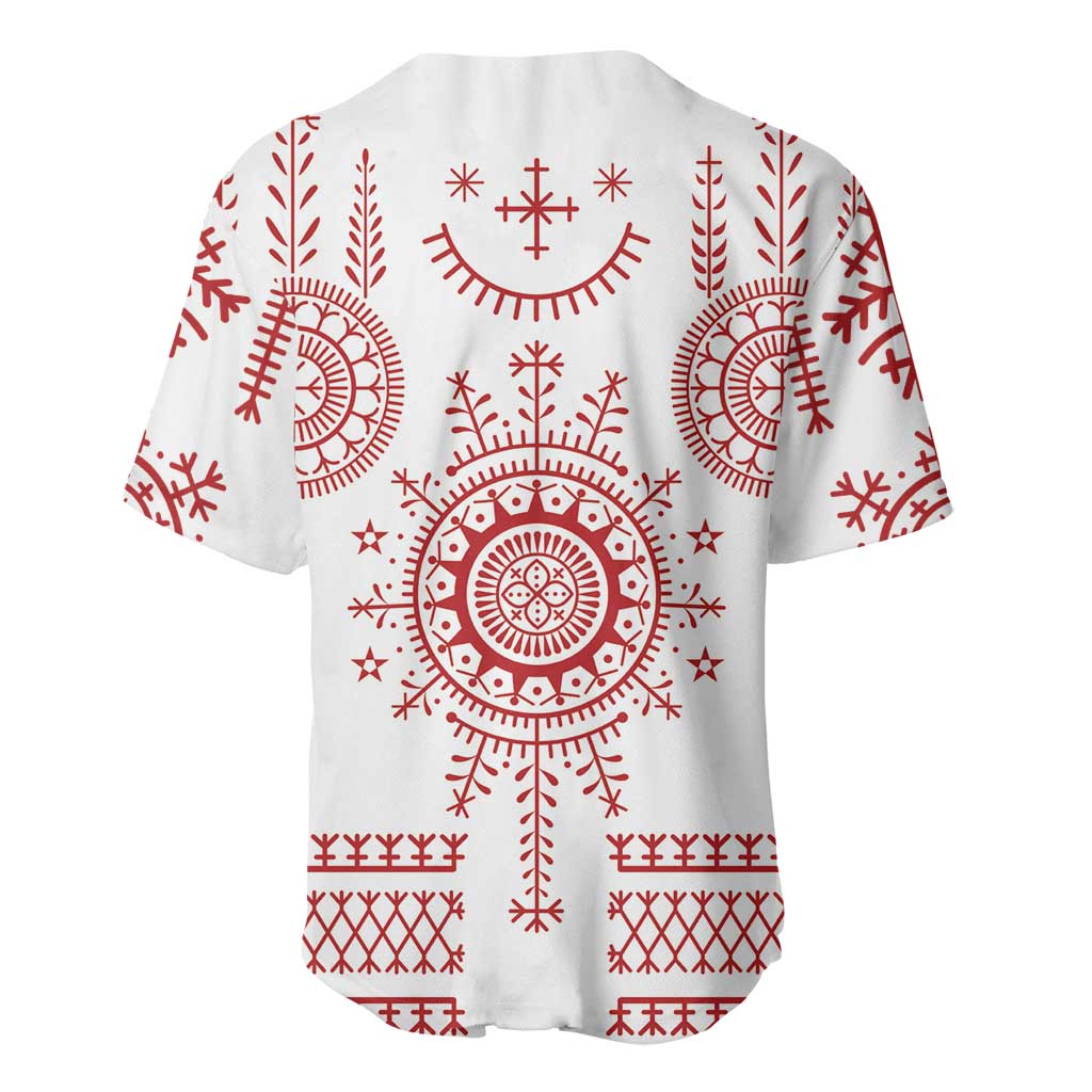 Croatia Sicanje Tattoo Kolo Inspired Baseball Jersey - Wonder Print Shop