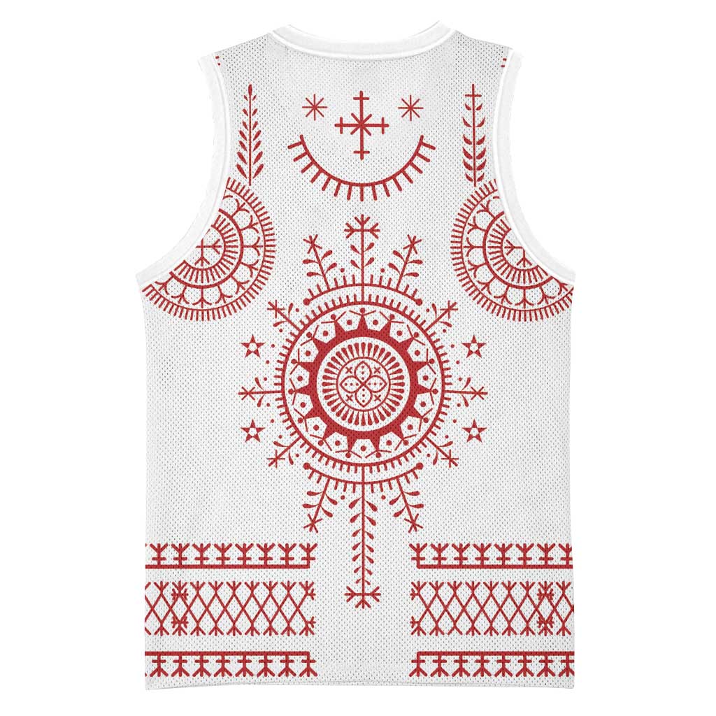 Croatia Sicanje Tattoo Kolo Inspired Basketball Jersey - Wonder Print Shop