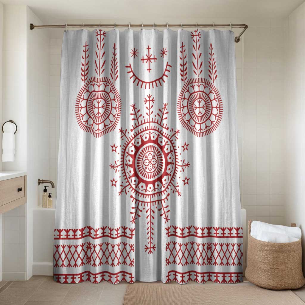 Croatia Sicanje Tattoo Kolo Inspired Bathroom Set - Wonder Print Shop