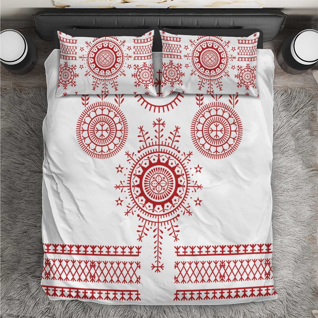 Croatia Sicanje Tattoo Kolo Inspired Bedding Set - Wonder Print Shop
