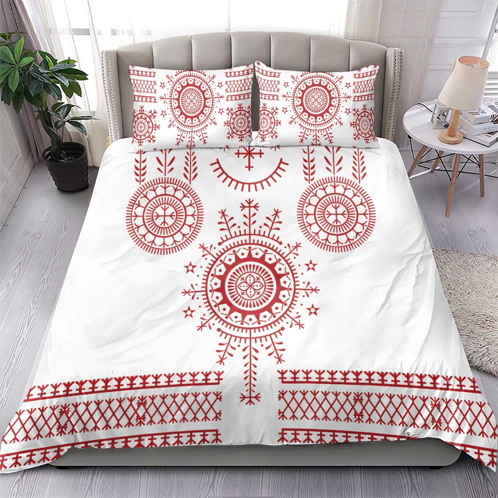 Croatia Sicanje Tattoo Kolo Inspired Bedding Set - Wonder Print Shop