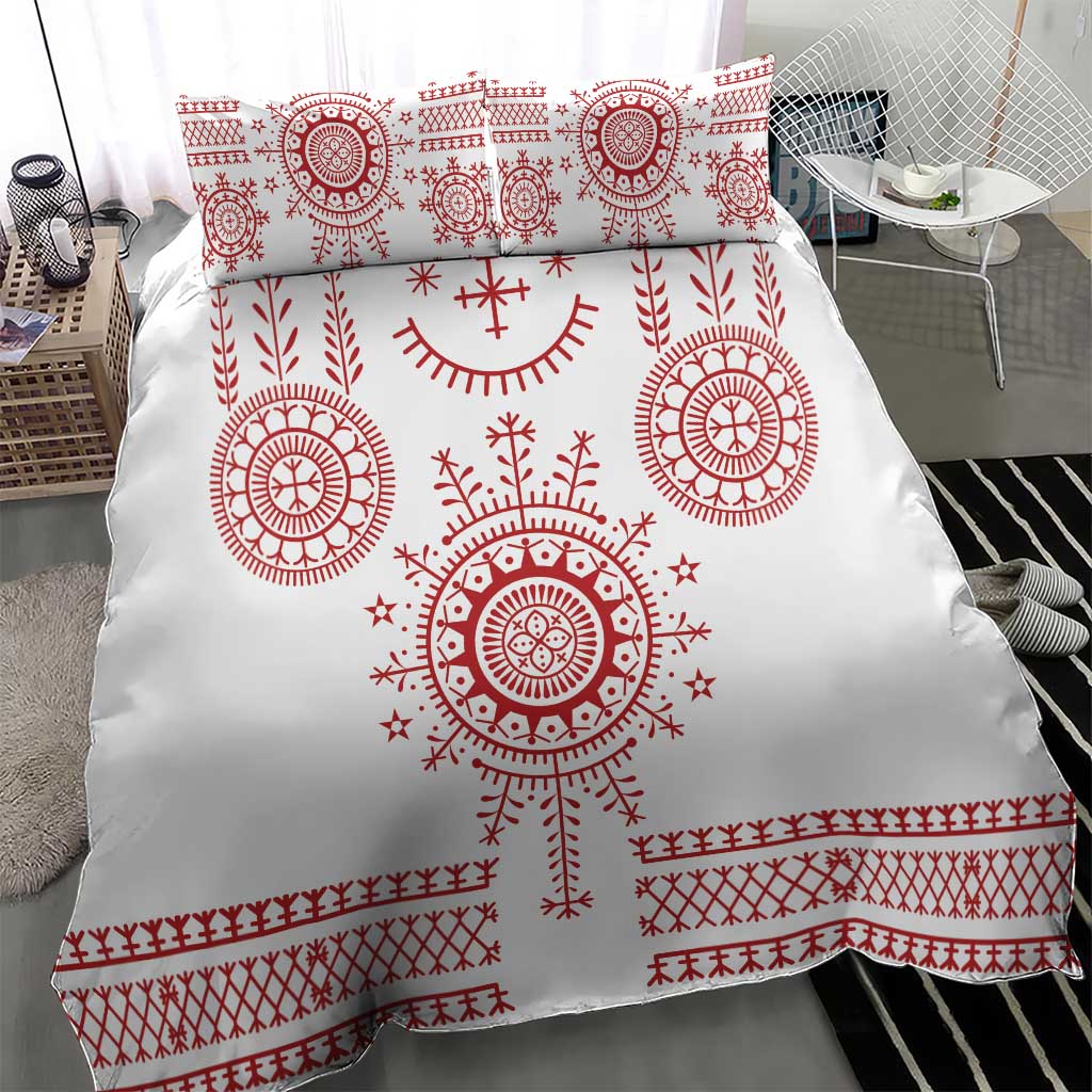 Croatia Sicanje Tattoo Kolo Inspired Bedding Set - Wonder Print Shop