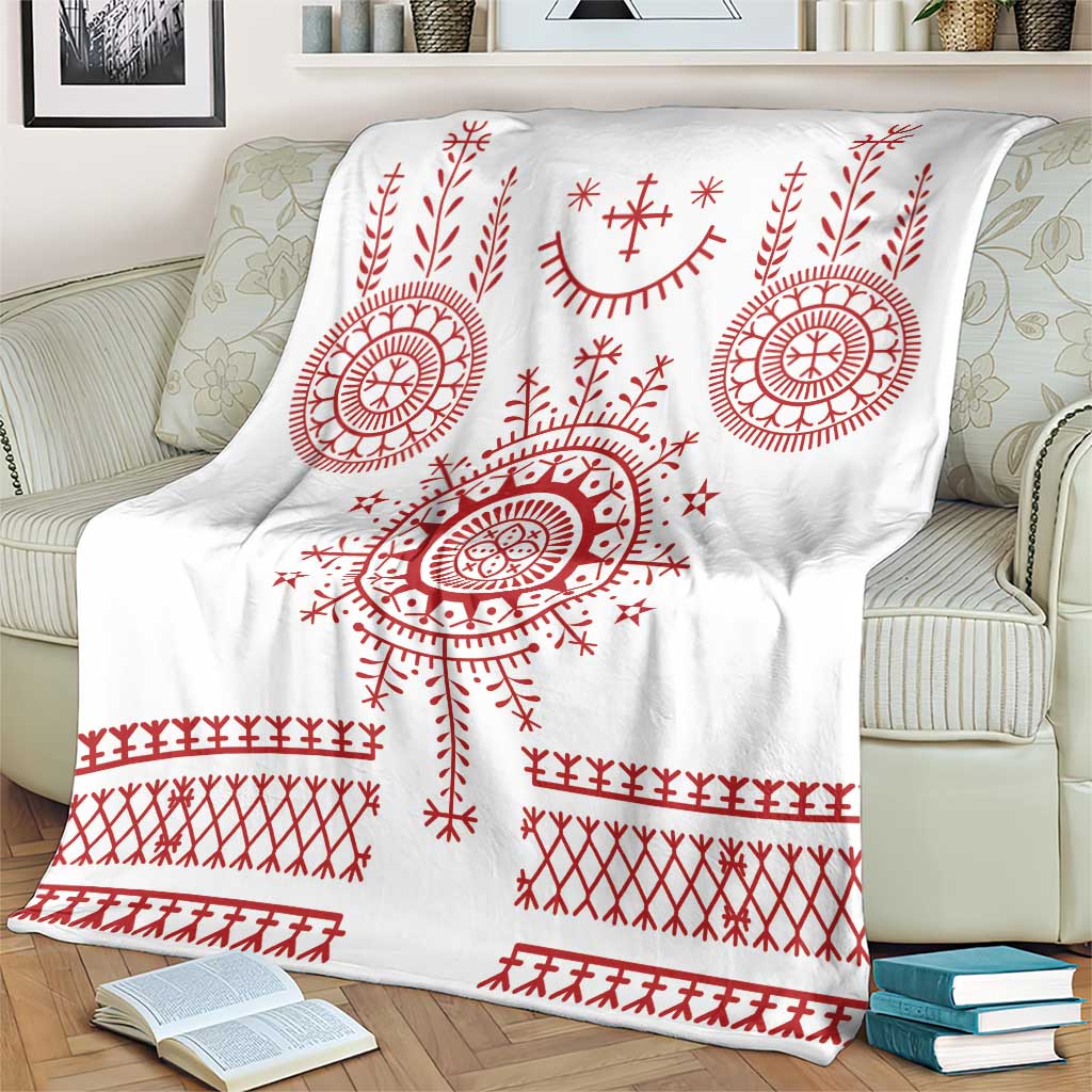 Croatia Sicanje Tattoo Kolo Inspired Blanket - Wonder Print Shop