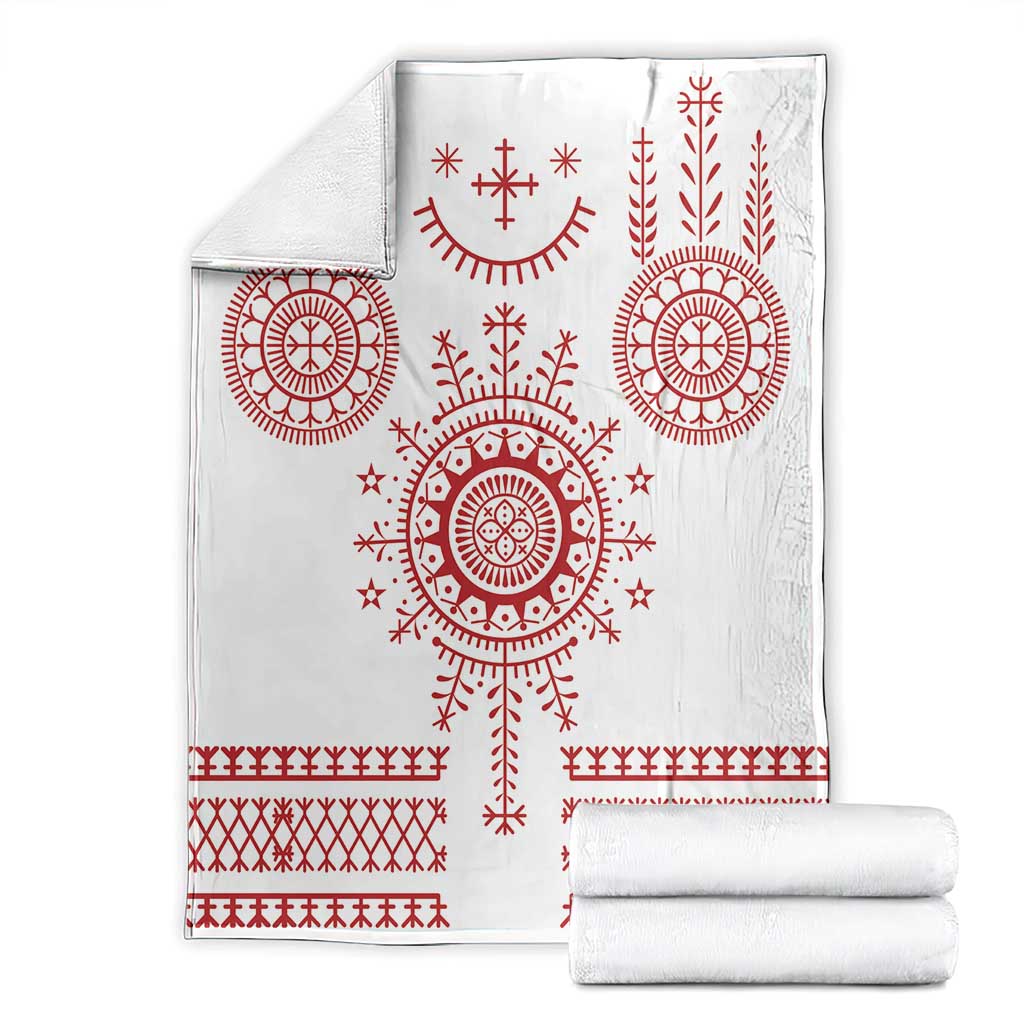Croatia Sicanje Tattoo Kolo Inspired Blanket - Wonder Print Shop