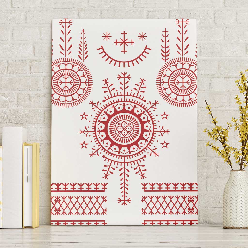 Croatia Sicanje Tattoo Kolo Inspired Canvas Wall Art - Wonder Print Shop