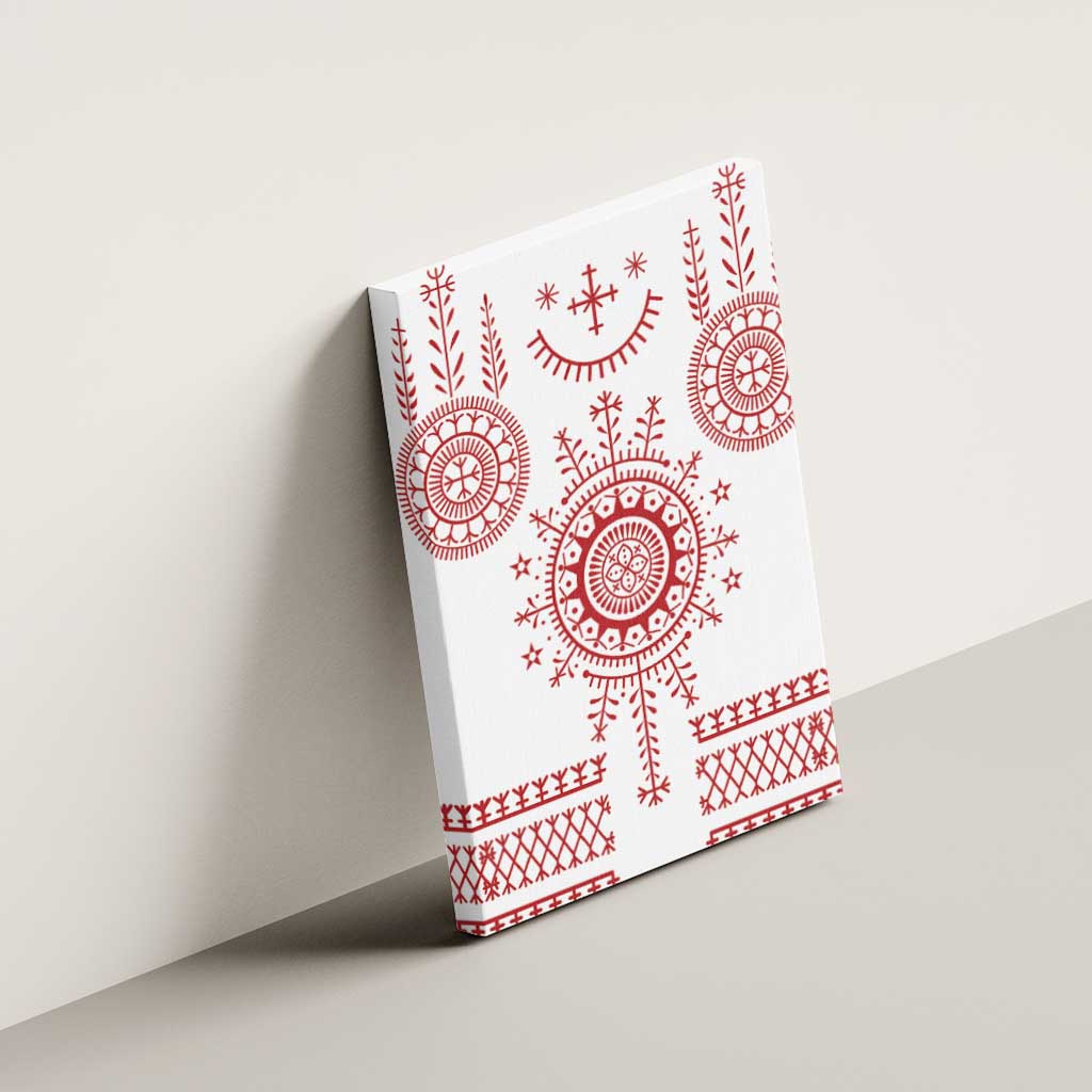 Croatia Sicanje Tattoo Kolo Inspired Canvas Wall Art - Wonder Print Shop