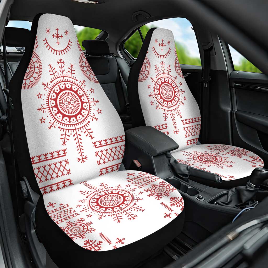 Croatia Sicanje Tattoo Kolo Inspired Car Seat Cover - Wonder Print Shop