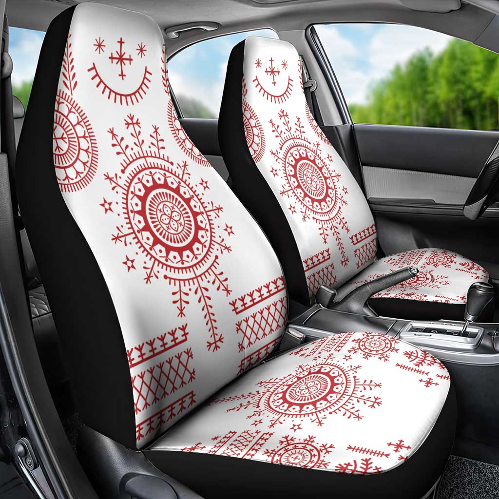Croatia Sicanje Tattoo Kolo Inspired Car Seat Cover - Wonder Print Shop
